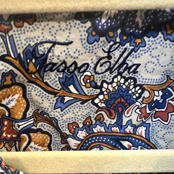 Tasso Elba Paisley Long Sleeve Button Up Men's Shirt, size XL - Picture 3 of 6